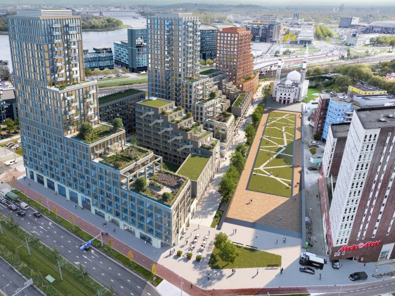 Impressiebeeld nieuwbouwcomplex Atlas